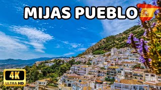 🇪🇦4K MIJAS PUEBLO Spain Spectacular and Beautiful White Village in Andalucía  Costa del Sol [upl. by Aratahs988]