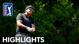 Phil Mickelson shoots 7under 64  Round 1  Wells Fargo  2021 [upl. by Anem616]