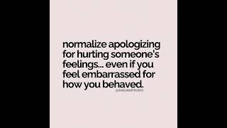 Normalize Apologizing [upl. by Bivins]