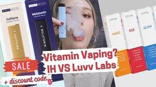 Inhale Health VS LUVV Labs Inhalers  What’s Better  Healthy Vitamin Vaping  IH vs LUVVLabs [upl. by Sletten166]