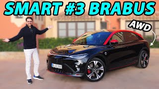 Smart 3 Brabus driving REVIEW  the smarter Mercedes AMG [upl. by Ylrebmik]