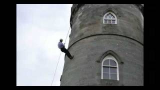 Duke of Argyll abseils down Inveraray Castle [upl. by Skill]