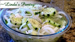 Retro Cucumber Salad With Lindas Pantry [upl. by Neraj]