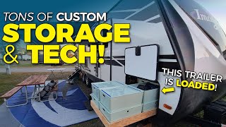 AWESOME RV Tech and Storage Hacks in an Imagine 2800BH [upl. by Ches]