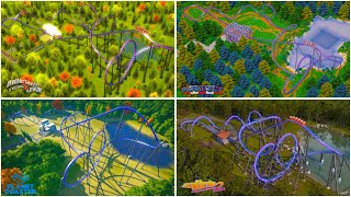 Floorless Coaster in RCT3 Parkitect Planet Coaster NL2 amp RCT2 [upl. by Ier968]