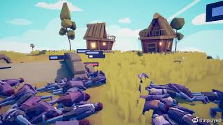 Totally Accurate Battle Simulator campaña con las tropas creadas [upl. by Gabbert]