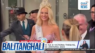 Pambato ng Denmark na si Victoria Theilvig kinoronahan ng Miss Universe 2024  Balitanghali [upl. by Eiralih304]