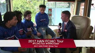 HAN Network FCIAC Winter Sports Tour 201718 Danbury High School Boys Basketball Team [upl. by Aridan]