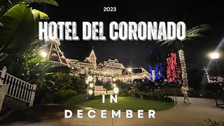 December at Hotel Del Coronado with beautiful Christmas decor [upl. by Simah]