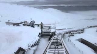 Cairngorm funicular railway descent [upl. by Sivla]