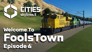 Building a CARGO Train Line in Cities Skylines 2 FoolsTown 6 [upl. by Reynold]