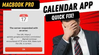 Macbook Pro Calendar server responded with an error glitch Quick Fix [upl. by Daukas]