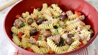 PASTA FREDDA CON VERDURE E TONNO facile e veloce [upl. by Atnad]