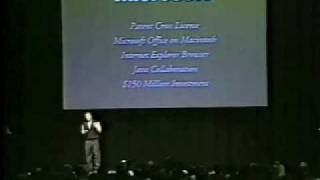 Macworld Boston 1997The Microsoft Deal [upl. by Neuburger]