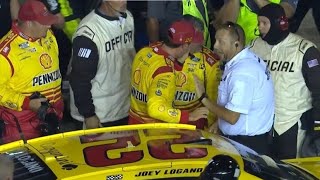 Joey Logano Frustrated Throttles Up on PitLane Officials Furious [upl. by Ltihcox544]