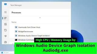 Audiodgexe  Windows Audio Device Graph Isolation High CPU  Memory Usage Simple FIX [upl. by Erdreid]