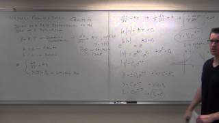 Reduction of order method introduced for second order differential equations [upl. by Ellehsram]