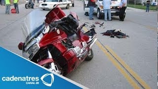 Hombre muere en espantoso accidente en motocicleta [upl. by Toile49]