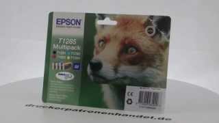 Epson T1285 Multipack Druckerpatronen [upl. by Tertias]