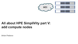 All about HPE Simplivity Part 5 add compute nodes [upl. by Ayana]