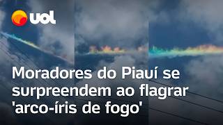 Arcoíris de fogo é visto no Piauí vídeo mostra fenômeno raro que surpreendeu moradores de Picos [upl. by Htennaj507]