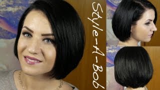 StyleABob ★ Meine Haarpflege und Styling  rebeccafloeter [upl. by Naerda]