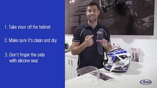 How To Install A Pinlock Max Vision Visor System [upl. by Asseret]