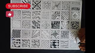 zenteangle art  Doodle art  Zentangle patterns  Tutorial  Art Therapy  art [upl. by Atsyrc237]