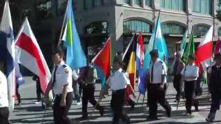 2014 UN Flag Raising Ceremony Parade of Flags [upl. by Anis]