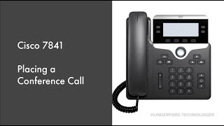 How to Place a Conference Call on a Cisco 7841 Phone [upl. by Kiel149]