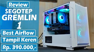 Review Segotep Gremlin 1 Casing PC Gaming MATX Best Airflow  Harga Terjangkau [upl. by Bonnee]