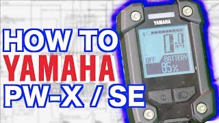 How To YAMAHA Computer PWX SE  Yamaha display PWX or PWSE ebikes [upl. by Ahseen]