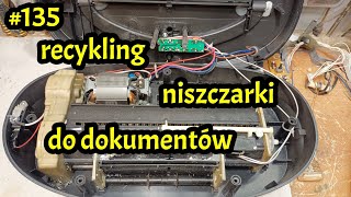 135 Niszczarka do dokumentów odzysk recykling [upl. by Bevon]