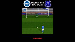 BRIGHTON vs EVERTON FC EPL 2425MATCH  4brighton evertonfc shorts [upl. by Lachish467]