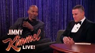 Channing Tatum and Jamie Foxx on Jimmy Kimmel Live After the Oscars PART 3 [upl. by Anura]