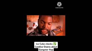 Ice Cube checks Candice Owens over Gangsta Rapicecubecandiceowenshiphoptrendingnewsrapper [upl. by Acirehs]