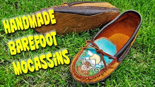 How I Make Mocassins With Barefoot Soles [upl. by Nadruoj]