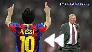 The Day Lionel Messi Showed Sir Alex Ferguson What He Is Made Of [upl. by Berkin683]