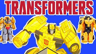 New Crash Combiners 1 Step Changers Buzzworthy Bumblebee and Grimlock Next Gens Wave 1 [upl. by Netnert]