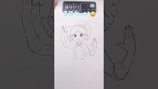 オブソミートの重音テトを5秒、10秒、1分、5分で描いてみたDrawing Teto in 5sec10sec1mins5mins 重音テト drawing shorts [upl. by Sivartal]