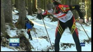 Marco Morgenstern collapses  Pokljuka relay 2001 [upl. by Idet]