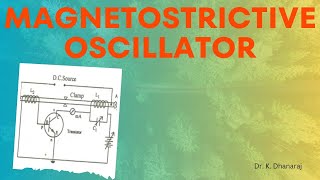 Magnetostriction OscillatorEngineering Physics Ultrasonic Generator annauniversity physics [upl. by Stauffer542]