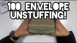 100 Envelope Unstuffing 100envelopechallenge unstuffing [upl. by Nohsyt799]