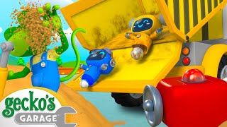 Dump Truck Messy Fun｜Geckos Garage｜Funny Cartoon For Kids｜Learning Videos For Toddlers [upl. by Anauqed]