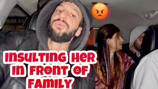 PRANK insulting prank on wife in front of family prankonwife arpitkhajuria insultingprank [upl. by Chryste872]