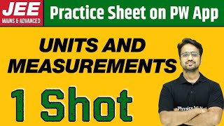 UNITS AND MEASUREMENTS in 1 Shot  From Zero to Hero  JEE Main amp Advanced [upl. by Sofko]