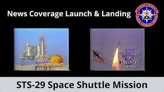 Space Shuttle Mission STS29 News Footage  1989 [upl. by Canty717]