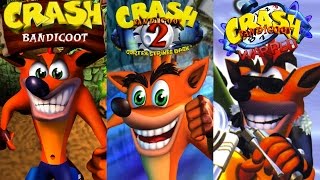 Crash Bandicoot Trilogy  Complete 100 Walkthrough All Gems Boxes amp Crystals HD [upl. by Negrom]