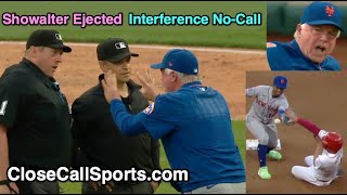 E51  Buck Showalter Ejected Arguing Umpires Interference NoCall on Ground Ball to Lindor at 2nd [upl. by Richelle]