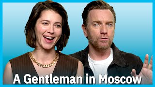 Ewan McGregor amp Mary Elizabeth Winstead on working as a couple on A GENTLEMAN IN MOSCOW  TV Insider [upl. by Haeckel]